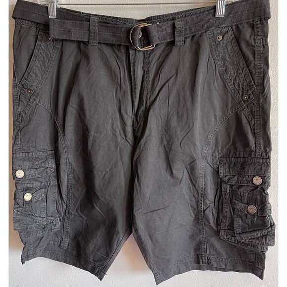 X RAY Mens Navy Blue Knee Length Cargo Shorts 12.5" Inseam Waist 40 NEW - Picture 2 of 15